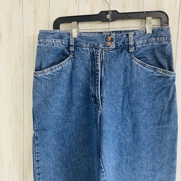 Women’s Xhilaration Double Button Denim Blue Jeans - Picture 2 of 5